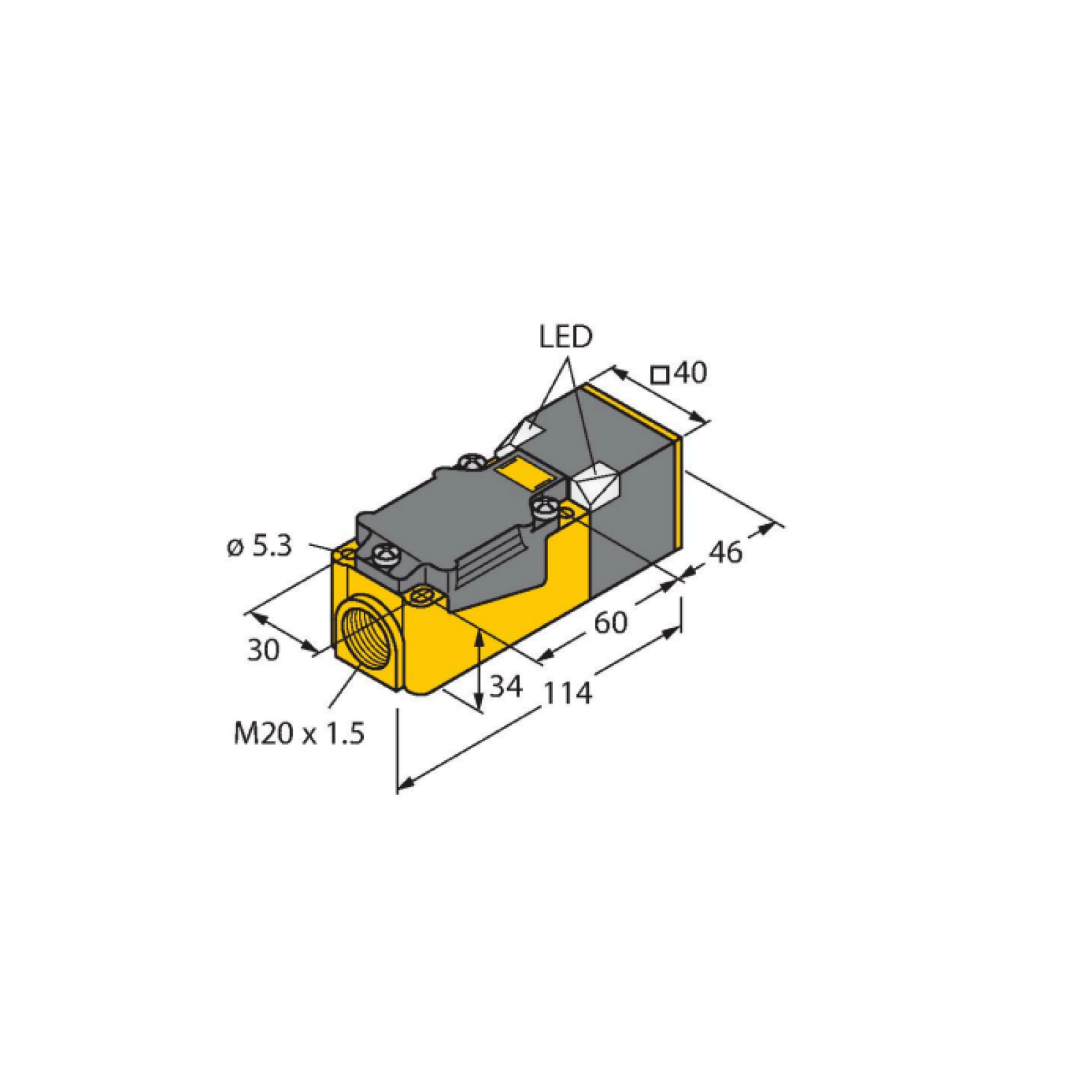 Inductive sensor NI35-CP40-FZ3X2，13403