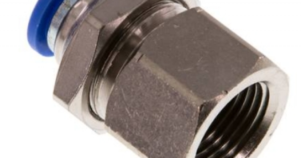 Push In Threaded Fitting Bulkhead push in fitting with female thread,IQSSF-3810